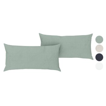 LIVARNO home Halbleinen-Kissenbezüge, 2 Stück,...