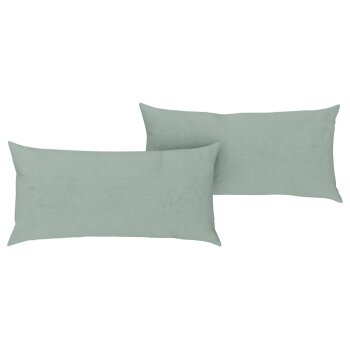 LIVARNO home Halbleinen-Kissenbezüge, 2 Stück,...