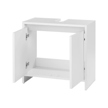 LIVARNO home Waschbeckenunterschrank Oslo, mit 2 Türen, weiß - B-Ware neuwertig
