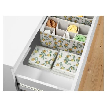 LIVARNO HOME Aufbewahrungsbox, 2er (weiß/gelb) - B-Ware neuwertig
