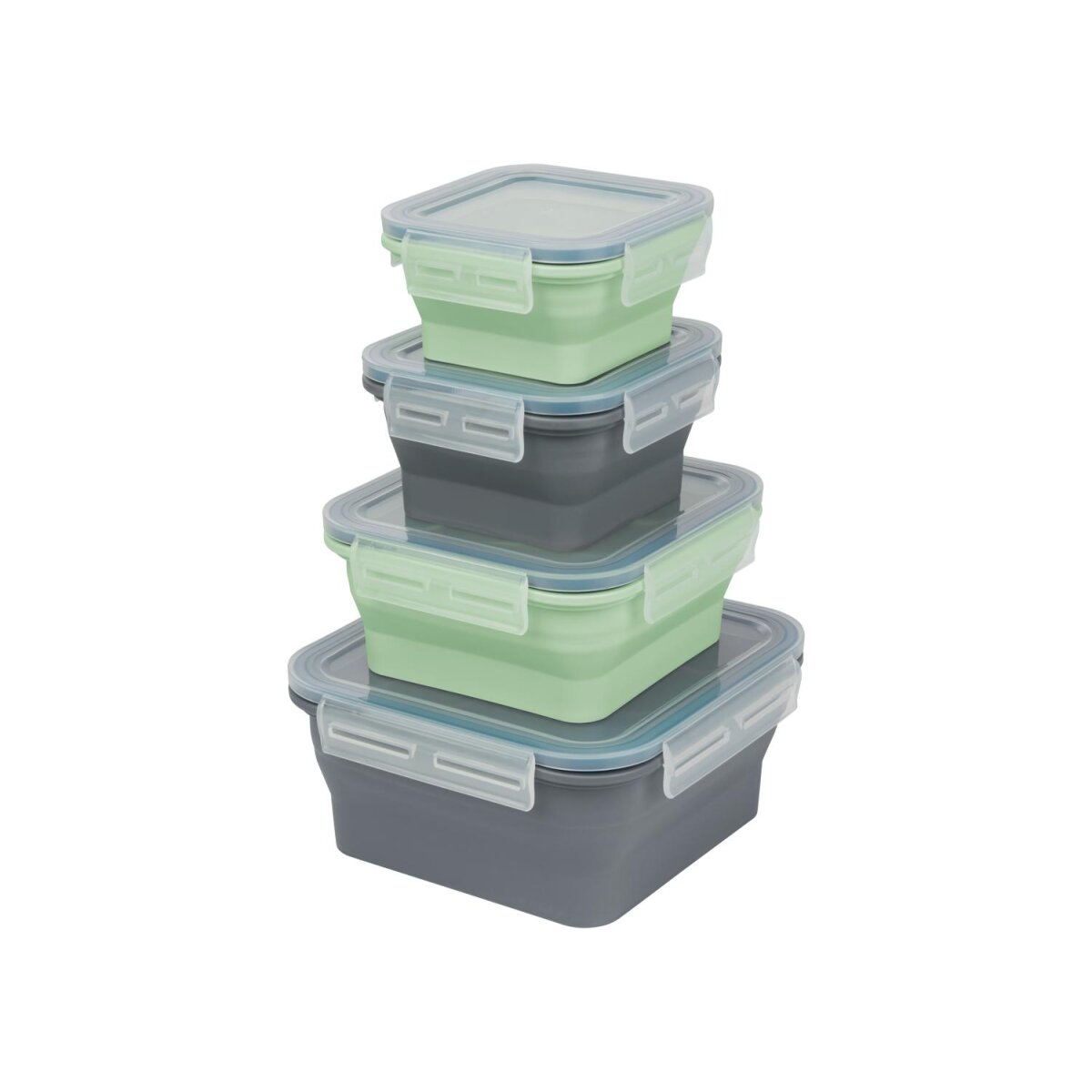 SILVERCREST® Faltbare Frischhaltedosen / Lunchbox, aus hitzebestä