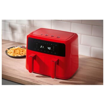 SILVERCREST® Doppelzonen-Heißluftfritteuse »SHLFD 2600 B1« (rot 1973) - B-Ware sehr gut