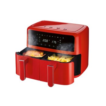 SILVERCREST® Doppelzonen-Heißluftfritteuse »SHLFD 2600 B1« (rot 1973) - B-Ware sehr gut