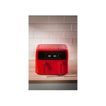 SILVERCREST® Doppelzonen-Heißluftfritteuse »SHLFD 2600 B1« (rot 1973) - B-Ware sehr gut