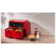 SILVERCREST® Doppelzonen-Heißluftfritteuse »SHLFD 2600 B1« (rot 1973) - B-Ware sehr gut