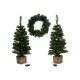 LIVARNO home LED-Weihnachtsbaum-Adventskranz-Set - B-Ware neuwertig