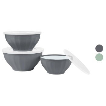 SILVERCREST® Schüsselset mit Deckel 3-teilig -...