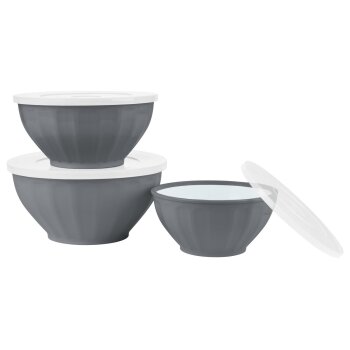 SILVERCREST® Schüsselset mit Deckel 3-teilig -...