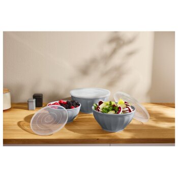 SILVERCREST® Schüsselset mit Deckel 3-teilig - B-Ware