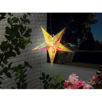 LIVARNO HOME Faltbarer Stern »Holographic 3D« (5 Punkte Stern) - B-Ware sehr gut