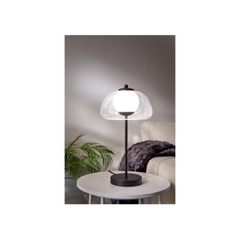 LIVARNO home LED-Tischleuchte, Lampenschirm aus hochwertigem Glas - B-Ware