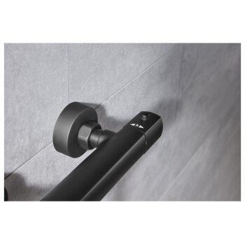 LIVARNO home Thermostat-Duscharmatur / Thermostat-Wannenfüllarmatur (Duscharmatur, Schwarz) - B-Ware sehr gut