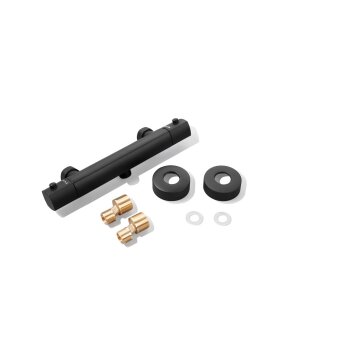 LIVARNO home Thermostat-Duscharmatur / Thermostat-Wannenfüllarmatur (Duscharmatur, Schwarz) - B-Ware sehr gut