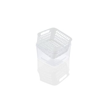 LIVARNO HOME Frischhaltebox / Frischhalteboxen-Set, mit herausnehmbarer Abtropfeinsatz (klein 2er, weiß) - B-Ware sehr gut