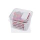 LIVARNO HOME Frischhaltebox / Frischhalteboxen-Set, mit herausnehmbarer Abtropfeinsatz (klein 2er, weiß) - B-Ware sehr gut