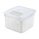 LIVARNO HOME Frischhaltebox / Frischhalteboxen-Set, mit herausnehmbarer Abtropfeinsatz (klein 2er, weiß) - B-Ware sehr gut