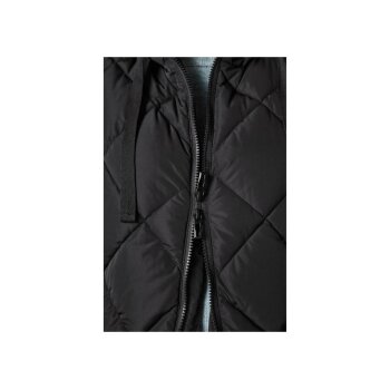 esmara® Damen Longweste, mit Kapuze (Schwarz, M(40/42)) - B-Ware neuwertig