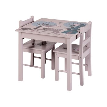 LIVARNO® Kindertisch mit 2 Stühlen - B-Ware Transportschaden Kosmetisch