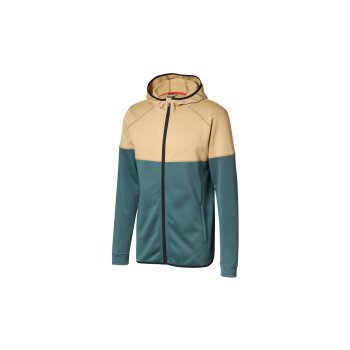 CRIVIT Herren Thermo-Funktionsjacke, mit Kapuze (grün/blau, M(48/50)) - B-Ware neuwertig