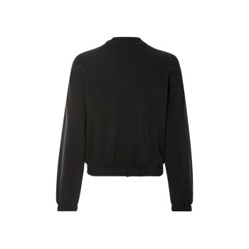 esmara® Damen Sweatjacke, mit Baumwolle (Schwarz, L (44/46)) - B-Ware neuwertig