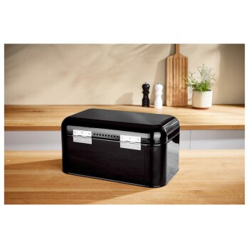 SILVERCREST® Brotkasten »1973«, aus pulverbeschichtetem Metall (Schwarz) - B-Ware sehr gut