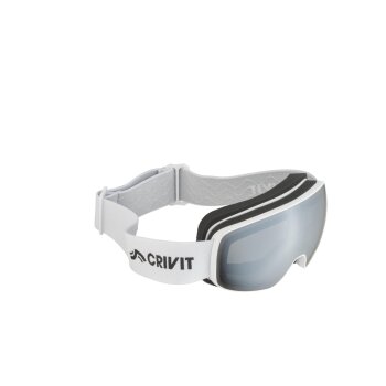 CRIVIT Kinder Ski- und Snowboardbrille (Rahmenlos, Weiß) - B-Ware neuwertig