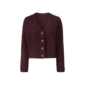esmara® Damen Cardigan (Burgunder, M(40/42)) - B-Ware neuwertig
