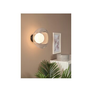 LIVARNO home LED-Wand- und Deckenleuchte, Lampenschirm aus hochwertigem Glas (Transparent) - B-Ware neuwertig