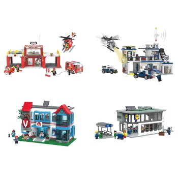 lupilu® Polizeistation / Feuerwehrstation /...