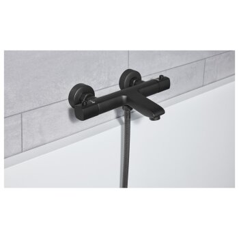 LIVARNO home Badezimmer-Armaturen, Wannenarmatur, schwarz - B-Ware neuwertig