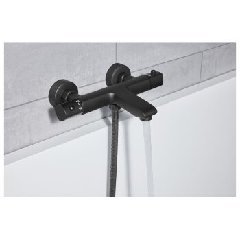 LIVARNO home Badezimmer-Armaturen, Wannenarmatur, schwarz - B-Ware neuwertig
