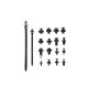 PARKSIDE® Auto-Demontage-Werkzeug-Set / Befestigungsclips und Kabelbinder (Befestigungs Clips) - B-Ware sehr gut