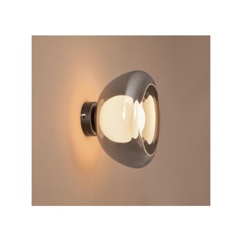 LIVARNO home LED-Wand- und Deckenleuchte, Lampenschirm aus hochwertigem Glas (Grauglas) - B-Ware sehr gut