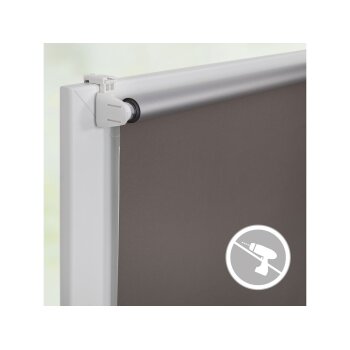 Lichtblick Thermo-Rollo Klemmfix, ohne Bohren, ab 45 x 150 cm (Taupe, 70x220 cm) - B-Ware sehr gut