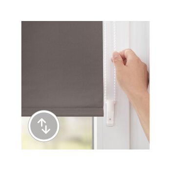 Lichtblick Thermo-Rollo Klemmfix, ohne Bohren, ab 45 x 150 cm (Taupe, 70x220 cm) - B-Ware sehr gut