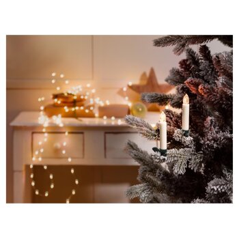 LIVARNO home Kabellose LED-Weihnachtsbaumkerzen, 15-tlg. (Creme) - B-Ware sehr gut