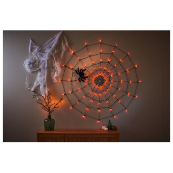 LIVARNO home LED-Spinnennetz (Orange) - B-Ware neuwertig