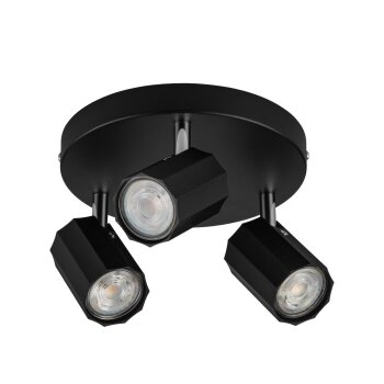 LIVARNO home Deckenstrahler / Schienenleuchte, mit 3 neig- und schwenkbaren Spots - B-Ware