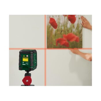 PARKSIDE® Laserentfernungsmesser »PLEM 20 B6« / Kreuzlinienlaser mit Klemme »PKLL 7 F7« (Kreuzlinienlaser) - B-Ware sehr gut