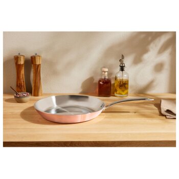 SILVERCREST® Kupferpfanne, Ø 28 cm, Edelstahl mit Kupferschicht - B-Ware neuwertig
