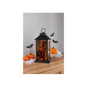 LIVARNO home LED-Halloween-Laterne (eckig/orange) - B-Ware neuwertig