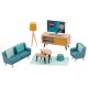 lupilu® Puppenhaus- Zubehör (Wohnzimmer) - B-Ware neuwertig