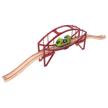 lupilu® Verladekran / Tunnel / Bogenbrücke / Mechanischer Bahnübergang, 5-teilig / 7-teilig (Modulare Brücke) - B-Ware neuwertig