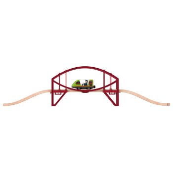 lupilu® Verladekran / Tunnel / Bogenbrücke / Mechanischer Bahnübergang, 5-teilig / 7-teilig (Modulare Brücke) - B-Ware neuwertig