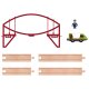 lupilu® Verladekran / Tunnel / Bogenbrücke / Mechanischer Bahnübergang, 5-teilig / 7-teilig (Modulare Brücke) - B-Ware neuwertig