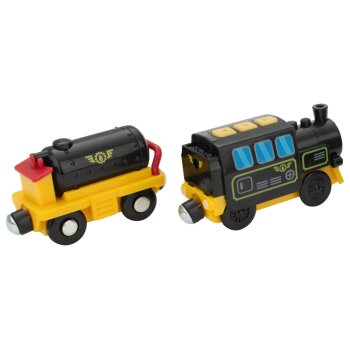 lupilu® Personenzug / Transportlok / Straßenbahn (Güterzug) - B-Ware gut