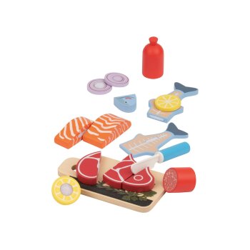 LUPILU® Sandwich-Set / Obst-Set / Fleisch-und-Fisch-Set / Gemüse-Set (Fisch und Fleisch) - B-Ware neuwertig
