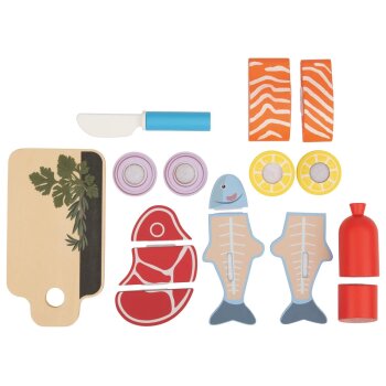 LUPILU® Sandwich-Set / Obst-Set / Fleisch-und-Fisch-Set / Gemüse-Set (Fisch und Fleisch) - B-Ware neuwertig