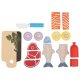LUPILU® Sandwich-Set / Obst-Set / Fleisch-und-Fisch-Set / Gemüse-Set (Fisch und Fleisch) - B-Ware neuwertig