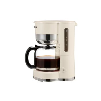 SILVERCREST® Kaffeemaschine Chrom Retro 1973 Creme SKMR 1000 A1 - B-Ware gut